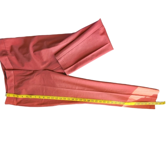 Metaphor Terracotta Straight Leg Cotton Blend Trousers Slacks, Size 6 - Picture 5 of 9